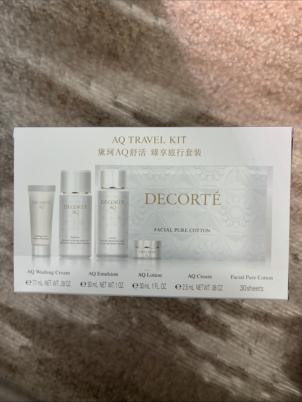 AQ Travel Kit - White Women’s Skincare Moisturizer Set